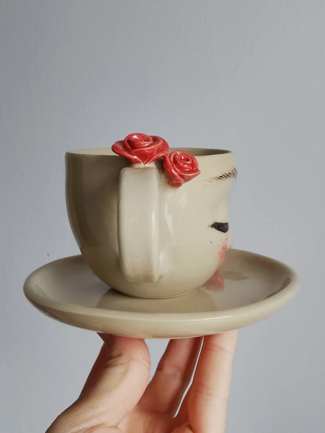 Filiżanka, kubek z twarzą 200ml  